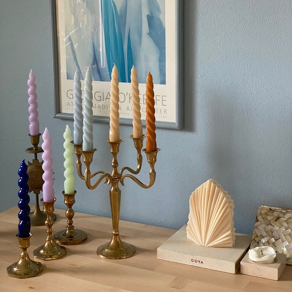 VINTAGE BRASS CANDELABRA
